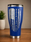 30 oz Back the Blue Tumbler