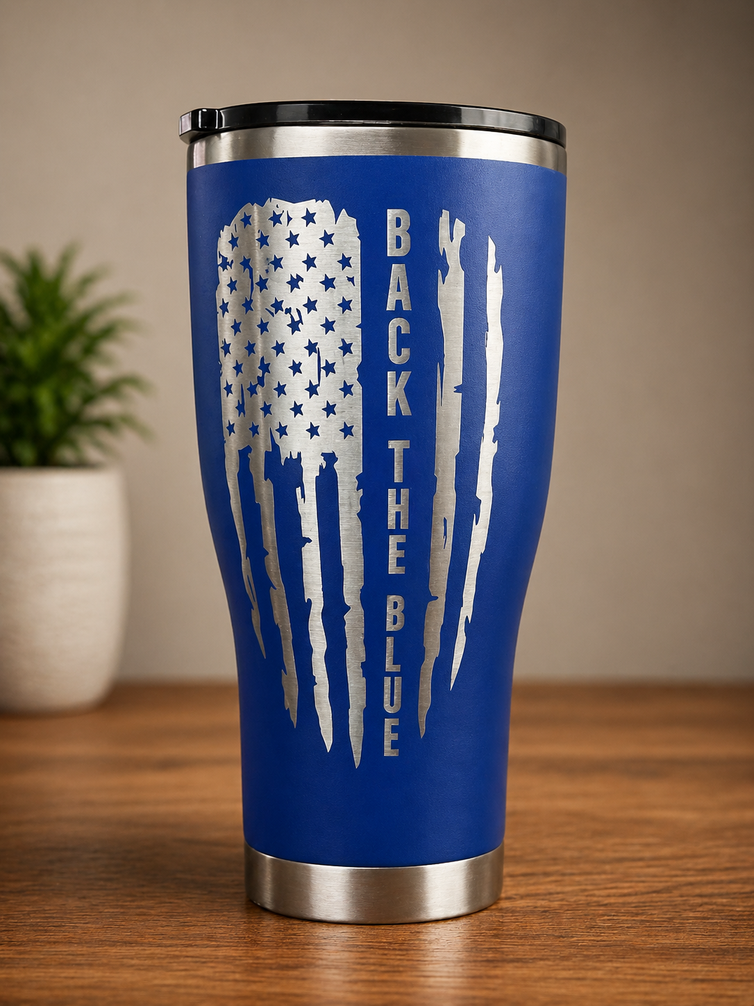 30 oz Back the Blue Tumbler