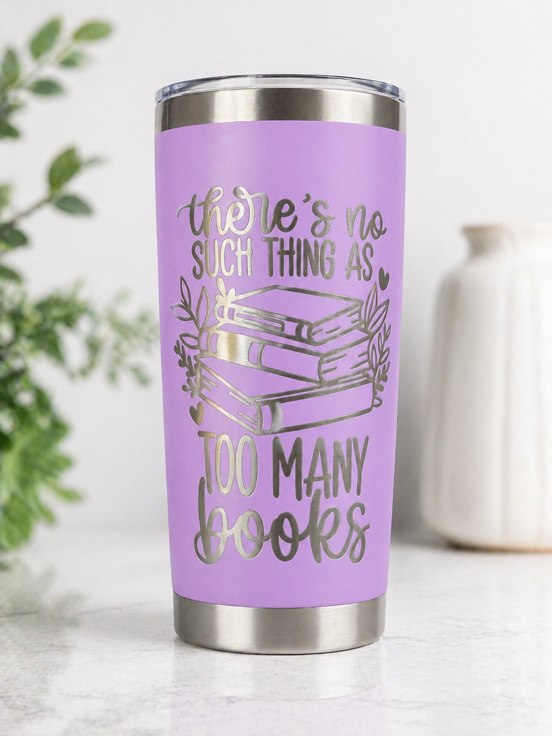 20 oz Tumbler - Too Many Books